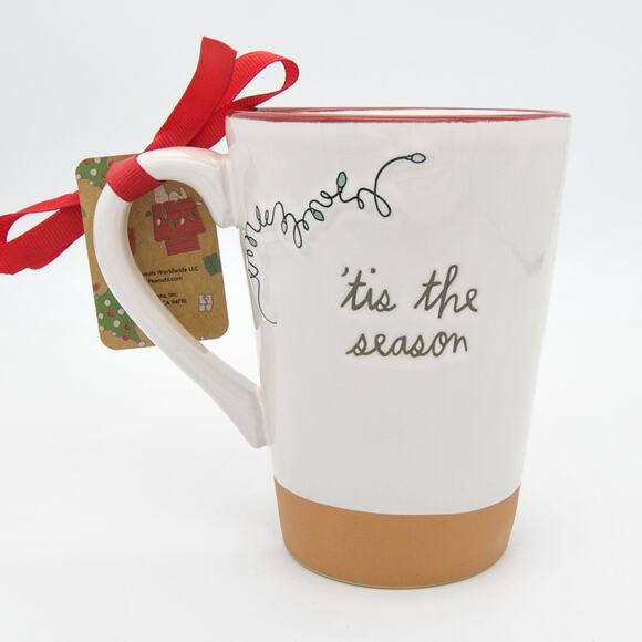 Rae Dunn Peanuts Latte Mug, Snoopy 16oz Ceramic Double-Sided Coffee Cup - Picture 2 of 10